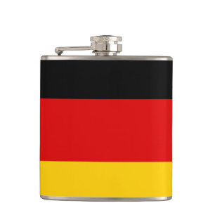 German Flag & travel Germany /sports fans Hip Flask