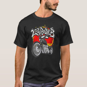 German Flag Vicla Germany Cholo Motorcycles Lowrid T-Shirt