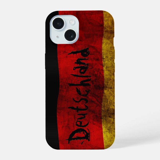 German Flag - Vintage iPhone 15 Case (Back)