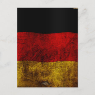 German Flag - Vintage Postcard
