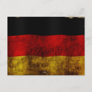 German Flag - Vintage Postcard