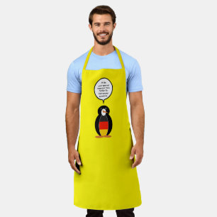 German Flag Wildlife Penguin Personalised Gift Apron