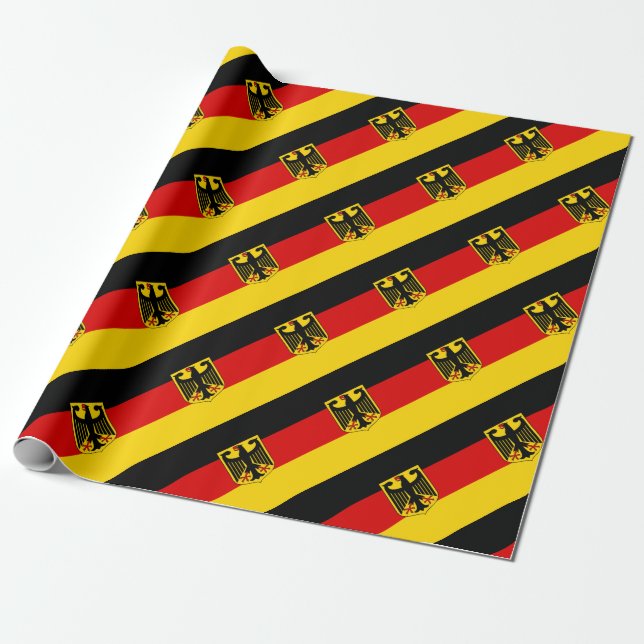 German Flag Wrapping Paper (Unrolled)