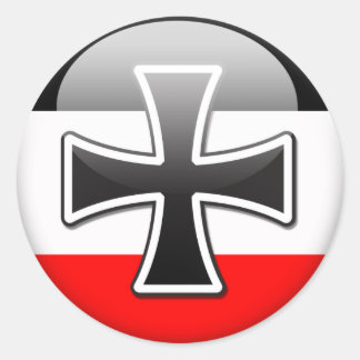 German Flag WWI Classic Round Sticker