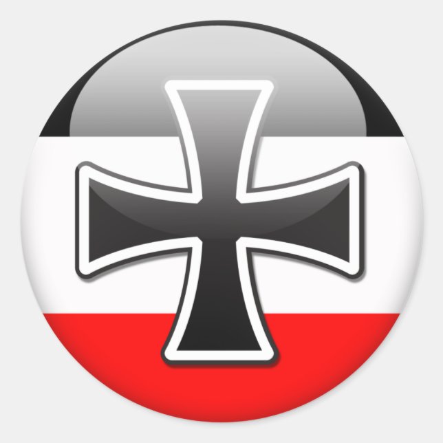 German Flag WWI Classic Round Sticker (Front)