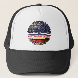 German Germany Australian Australia Tree Roots Trucker Hat