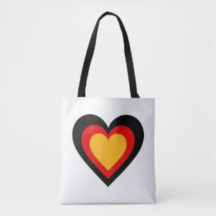 German/Germany Heart flag-inspired Tote Bag