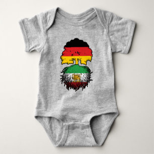 German Grown Iranian Roots Lion and Sun Baby Bodysuit