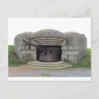 German Gun Position Overlooking Normandy Beach
