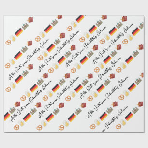 German Happy Birthday ,Alles Gute zum Geburtst Wrapping Paper