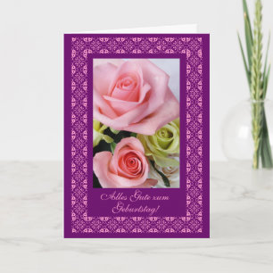 German: Happy Birthday: Alles Gute zum Geburtstag Card