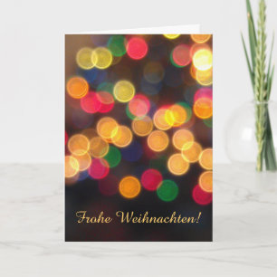 German: Happy Holidays lights Holiday Card