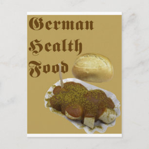 German Health Food (currywurst) Postcard