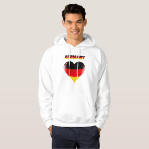 German heart hoodie
