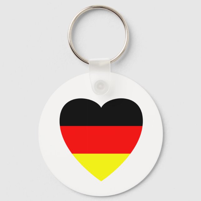 German Heart Key Ring (Front)