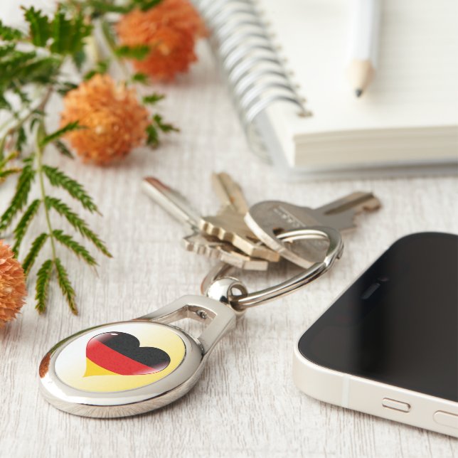 German heart key ring (Side)