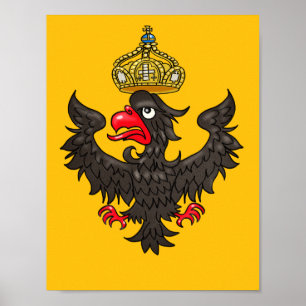 German Heraldic Eagle Poster