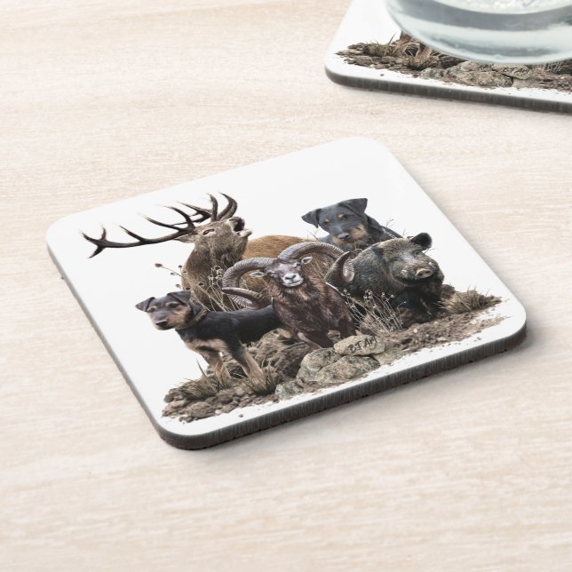 German Hunting Terrier Coaster (Left Side)