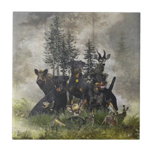 German Hunting Terrier (Jagdterrier) Ceramic Tile