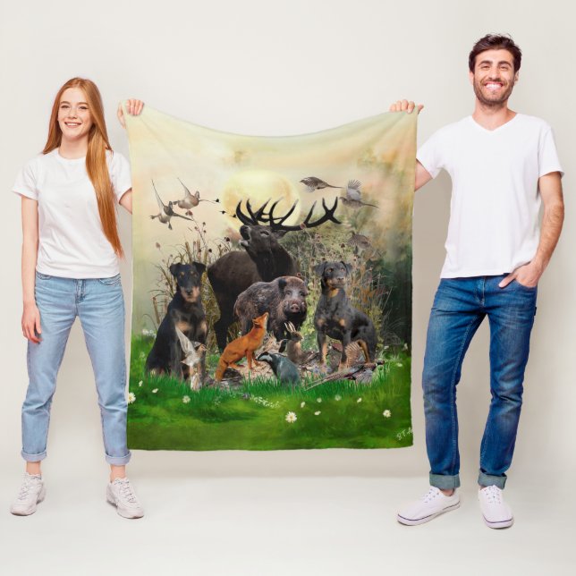 German Hunting Terrier (Jagdterrier)   Fleece Blanket (In Situ)