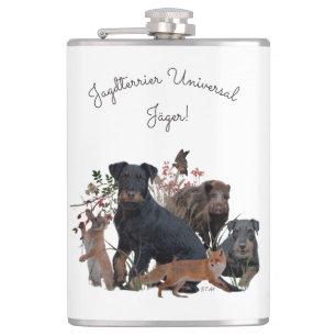 German Hunting Terrier (Jagdterrier) Hip Flask