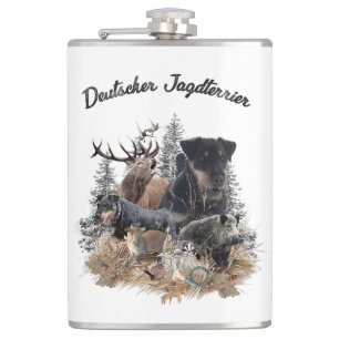 German Hunting Terrier (Jagdterrier)     Hip Flask