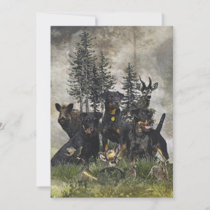 German Hunting Terrier (Jagdterrier) Invitation