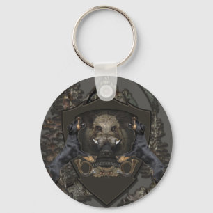 German Hunting Terrier (Jagdterrier) Key Ring