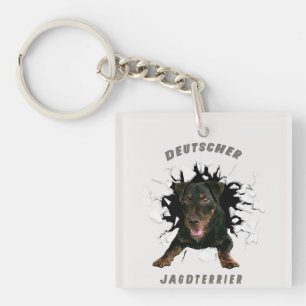 German Hunting Terrier (Jagdterrier) Key Ring