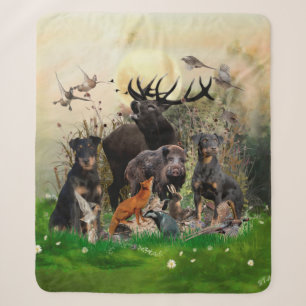 German Hunting Terrier (Jagdterrier) Sherpa Blanket