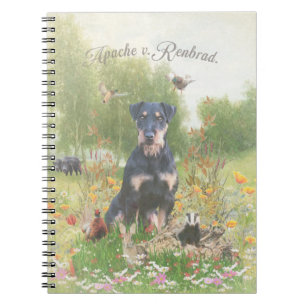 German Hunting Terrier (Jagdterrier) Sticker Pape Notebook