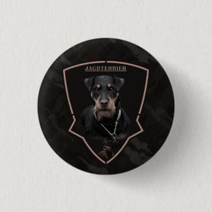 German Hunting Terrier (Jagdterrier) T-Shirt Truc 3 Cm Round Badge
