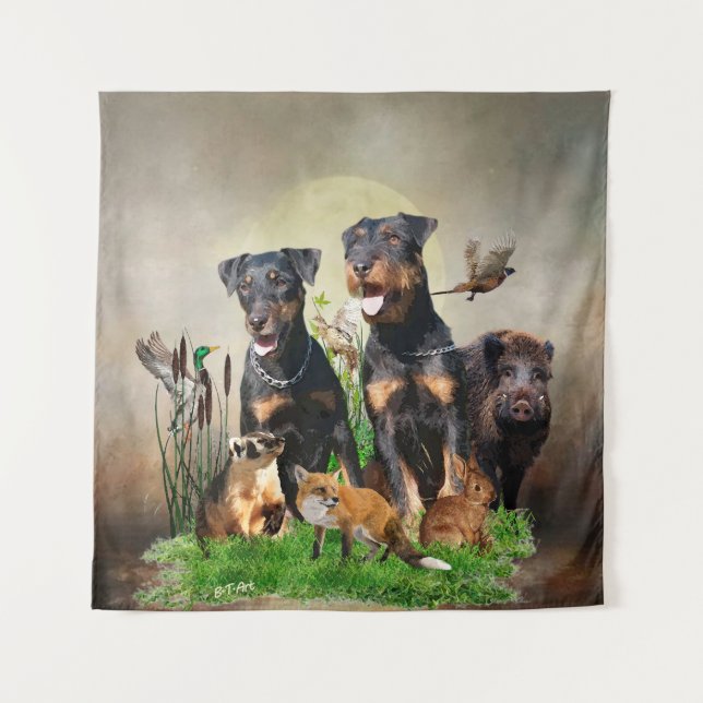German Hunting Terrier (Jagdterrier)   Tapestry (Front)