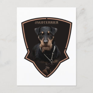 German Hunting Terrier (Jagdterrier) Tapestry Postcard