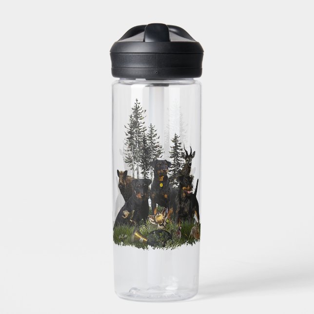 German Hunting Terrier (Jagdterrier) Water Bottle (Front)