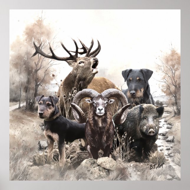 German Hunting Terrier Poster (Front)