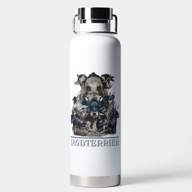 German Hunting Terrier   Water Bottle (Back)