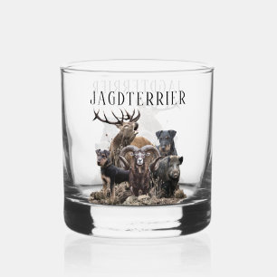 German Hunting Terrier Whiskey Glass