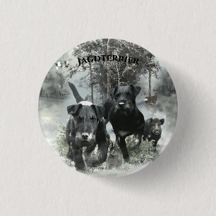 German Hunting Terriers  3 Cm Round Badge