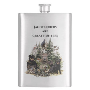 German Hunting Terriers Hip Flask