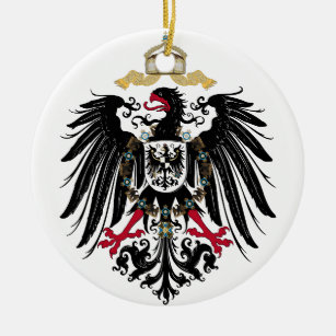 German Imperial Eagle Ceramic Tree Decoration