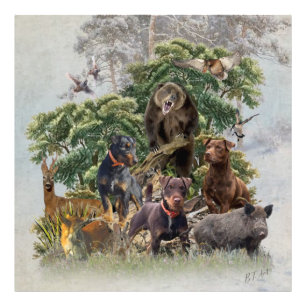 German Jagdterrier , Always ready to hunt   Photo Print