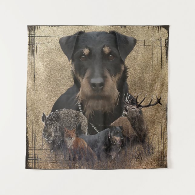 German Jagdterrier Tapestry (Front)