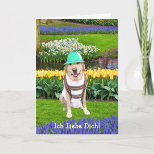 German Lab Valentine Holiday Card