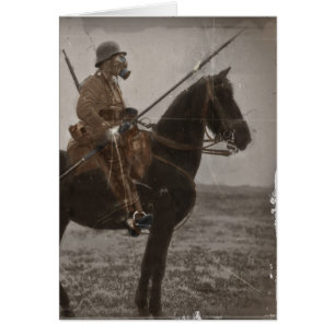 German Lancer on Horseback