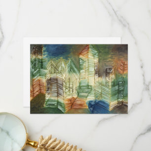 German Landscape by Paul Klee Thank You Card
