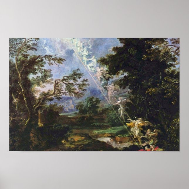 German "Landscape With The Dream Of Jacob", " Poster (Front)