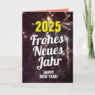 German Language   Happy New Year 2025 Download Holiday Card