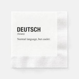 GERMAN Language Napkin