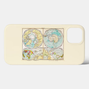 German-Language Polar Map Case-Mate iPhone Case